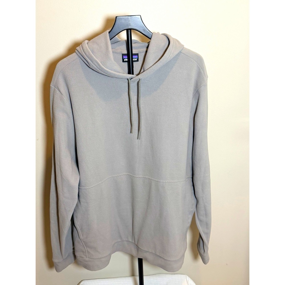 Patagonia Women's Gray Fleece Pullover Hoodie XL Recycled Worn Wear STY23230FA25